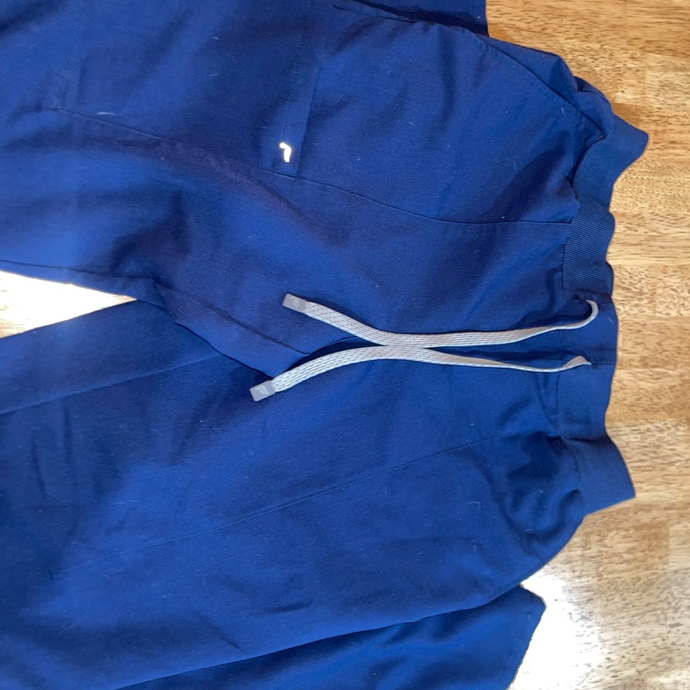 Fabletics Navy Blue Ion Scrub Pant